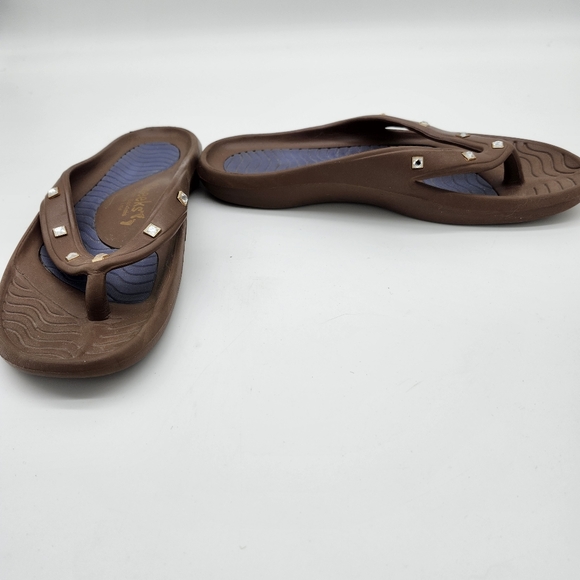 Cheeks Health Sandals Brown Size 10 - Picture 5 of 10